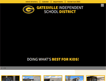 Tablet Screenshot of gatesvilleisd.org